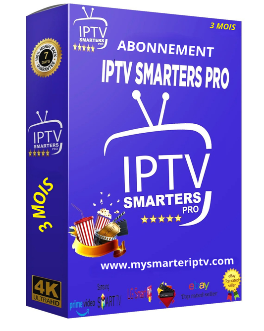 Abonnement Smarter IPTV  3 mois